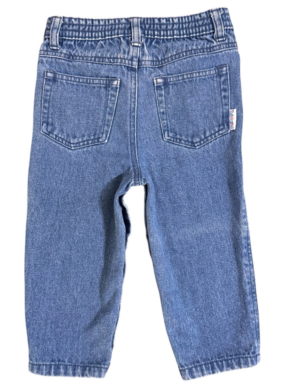 Vintage Paddington Baby Denim Jeans 24M Snap Leg 100% Cotton USA Style